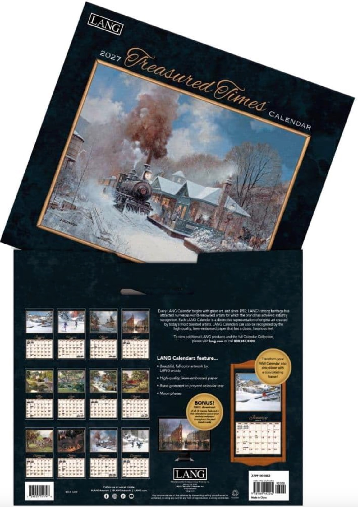2027 Treasured Times Wall Calendar, , large image number 2