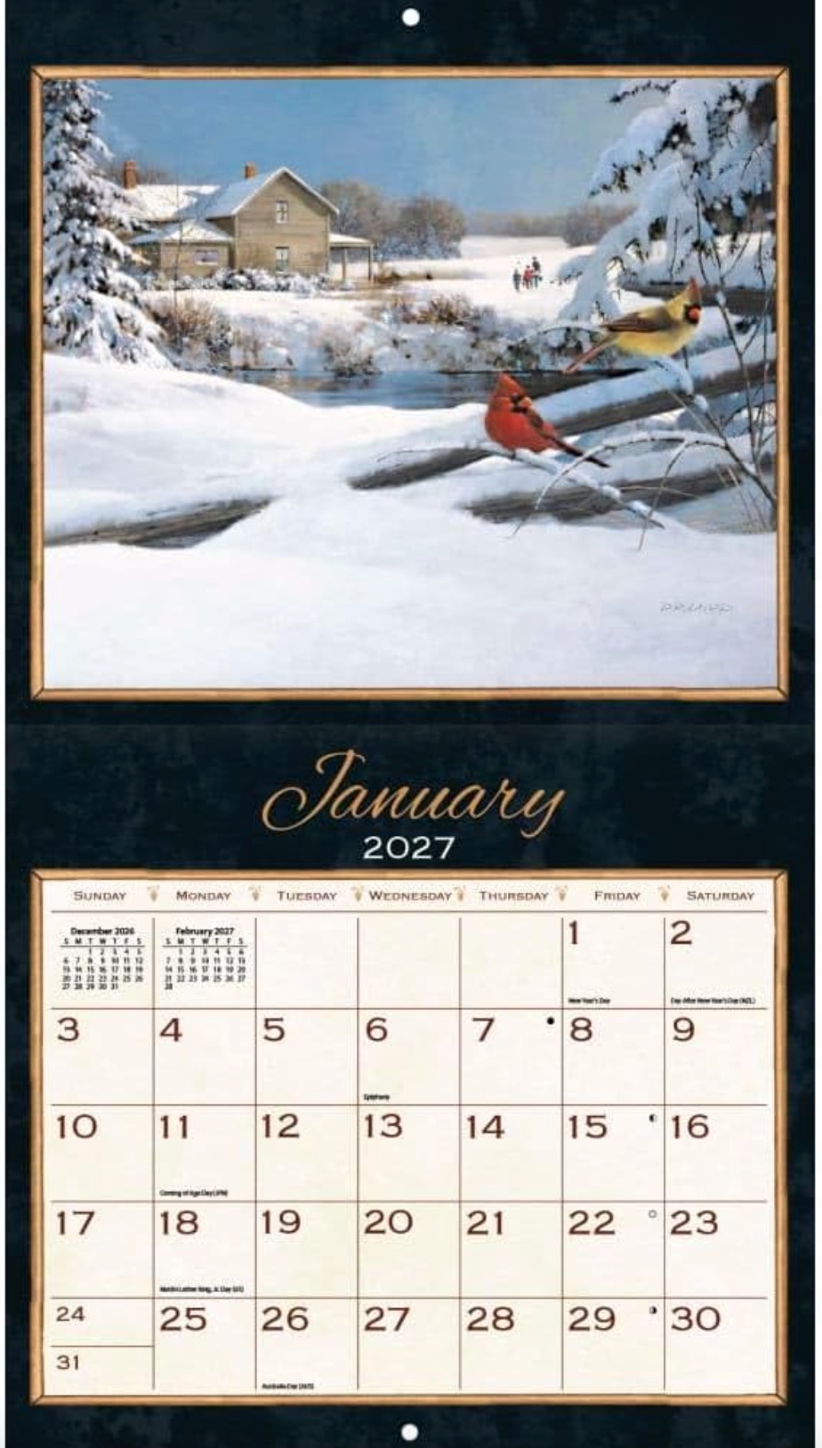 2027 Treasured Times Wall Calendar, , large image number 3