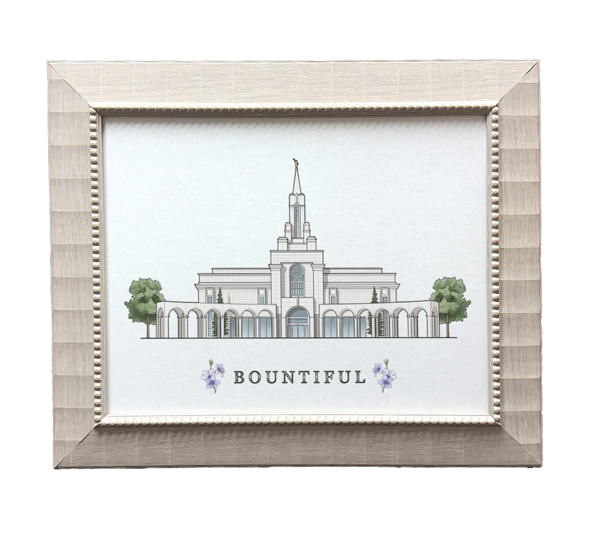 Bountiful Utah Temple (15x18 Framed Paper Print)