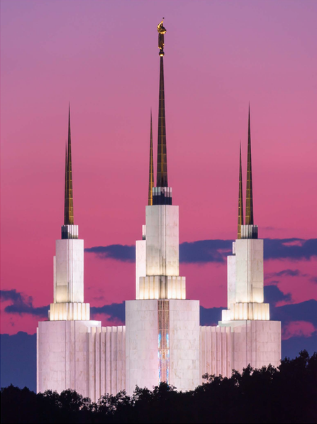 Washington, D.C. Temple Sunset Glow