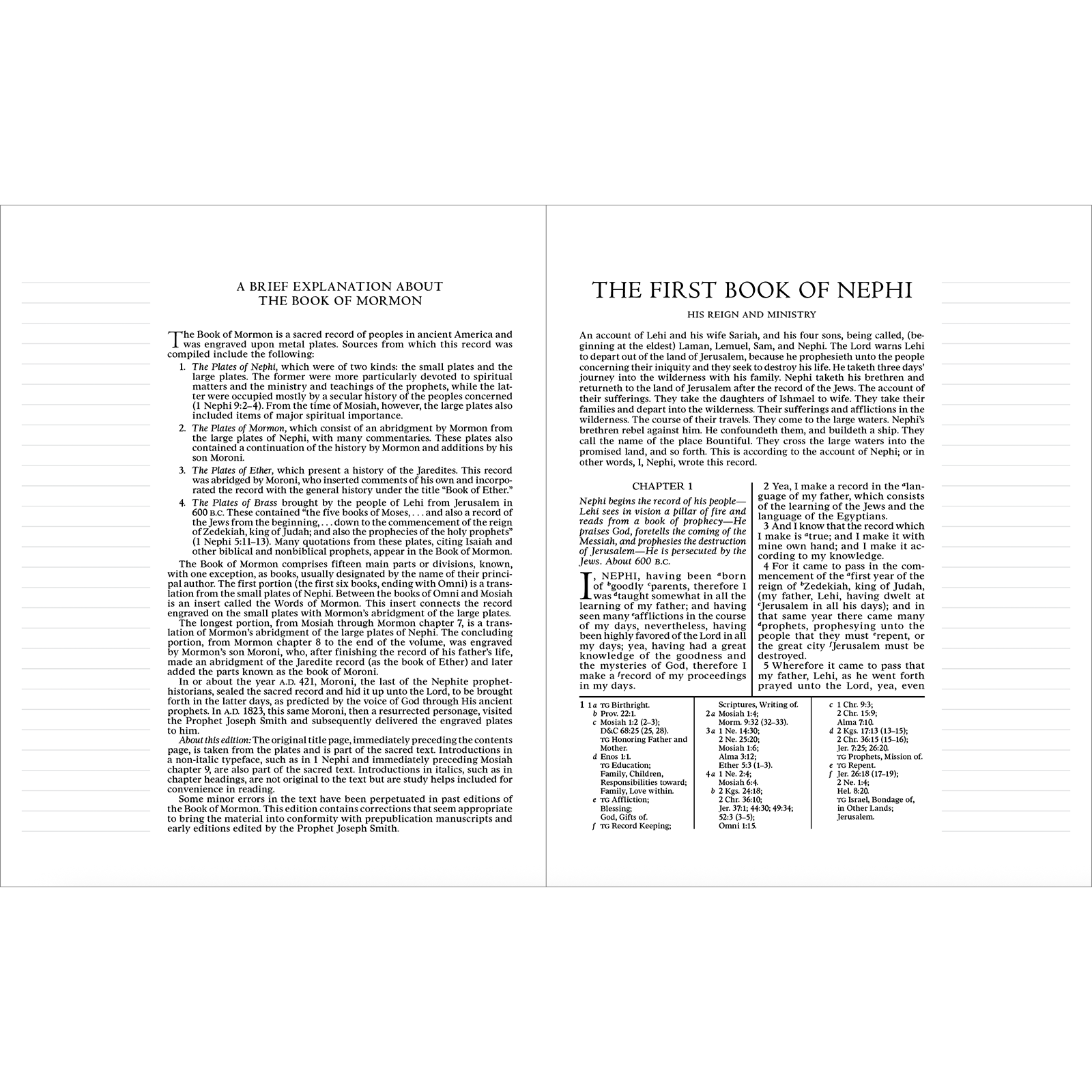 The Book of Mormon, Journal Edition, Faux Leather, Large Print (with index), , large image number 2