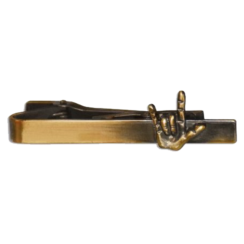 I Love You Sign Language Tie Bar
