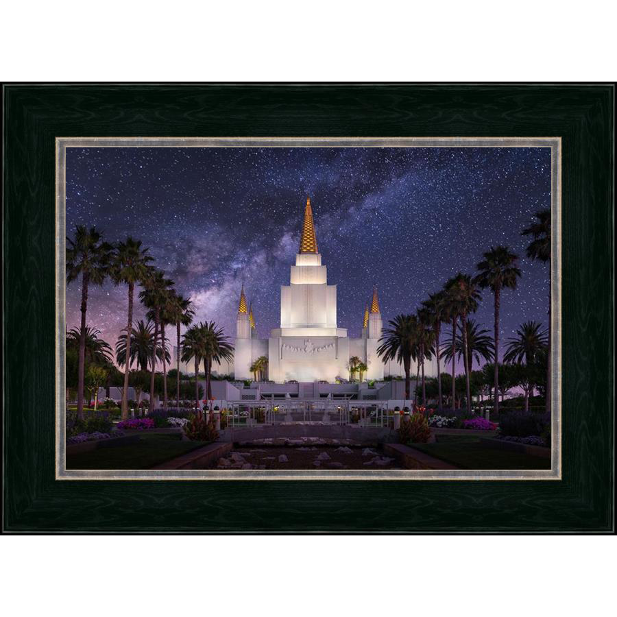 Celestial Temple Series: Oakland Temple (25x34 Framed Art)