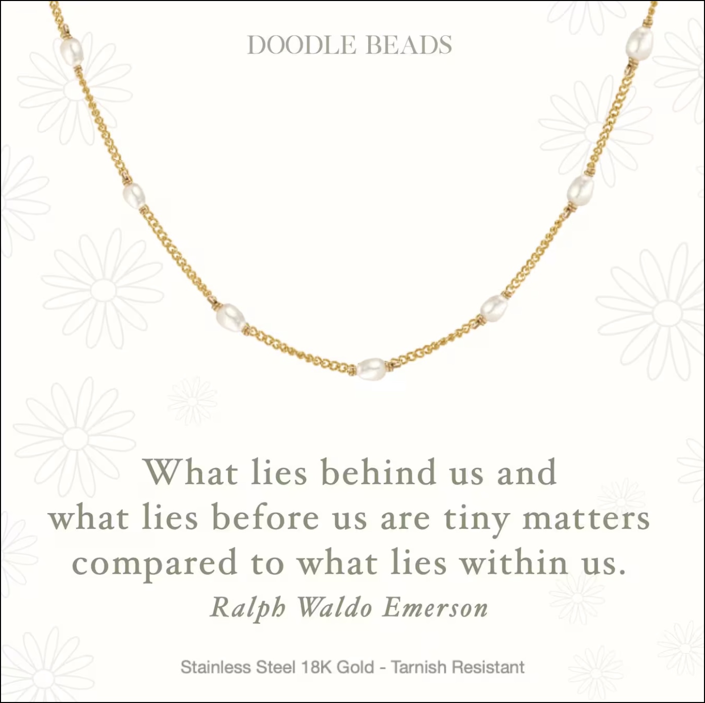 What Lies Behind Us Pearl Necklace