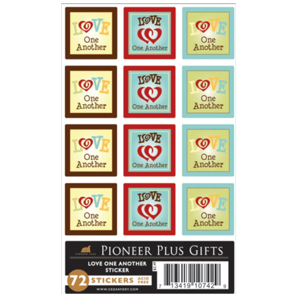 Love One Another Stickers