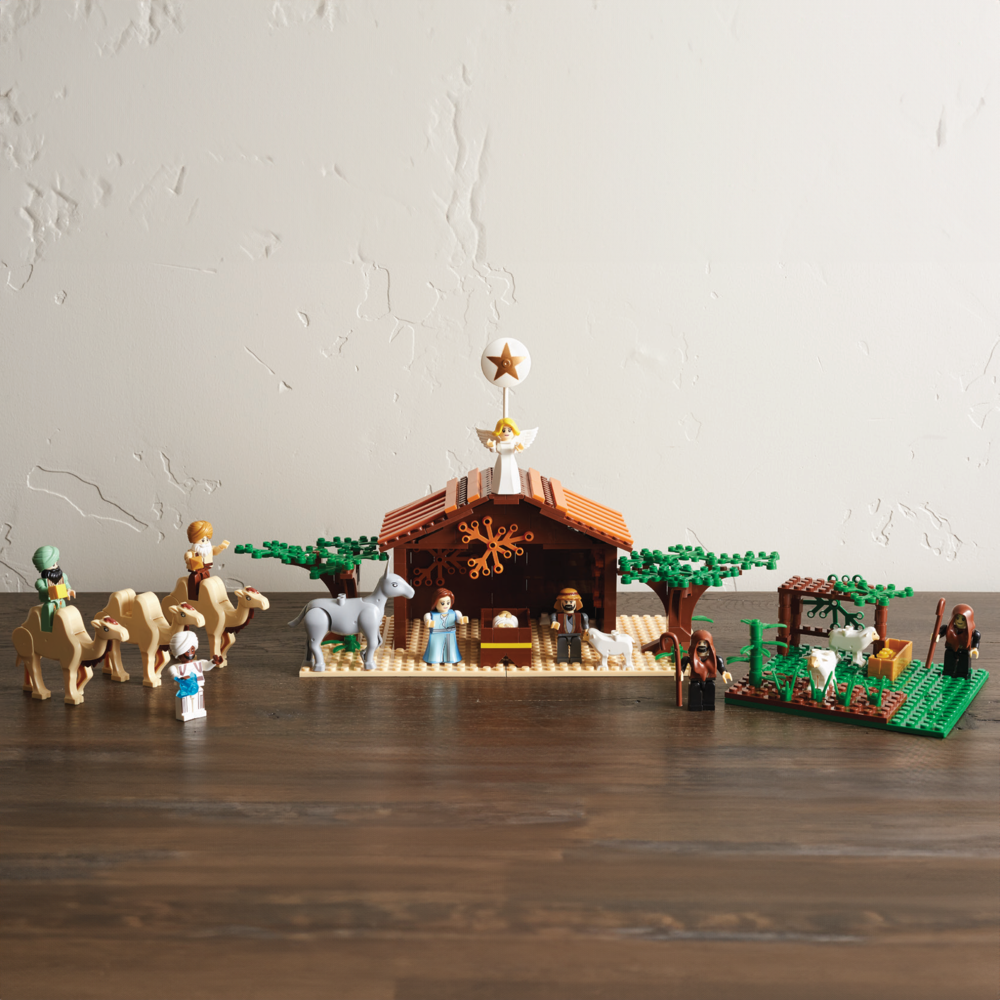 Brick'Em Young Building Block Plastic Nativity, , large image number 3