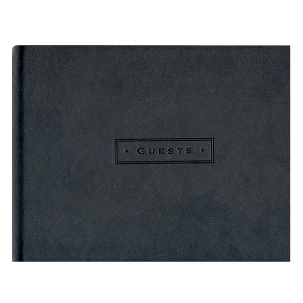 Classic Black Artisan Guest Book