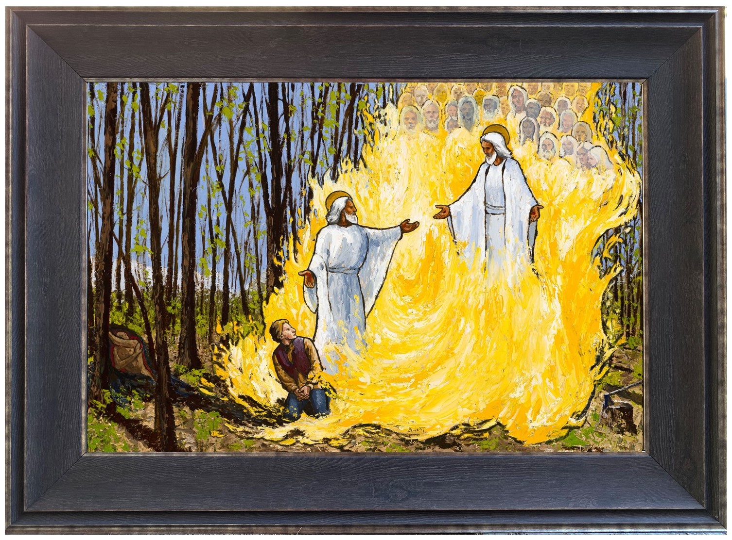 The First Visions (17x23 Framed Art Size)