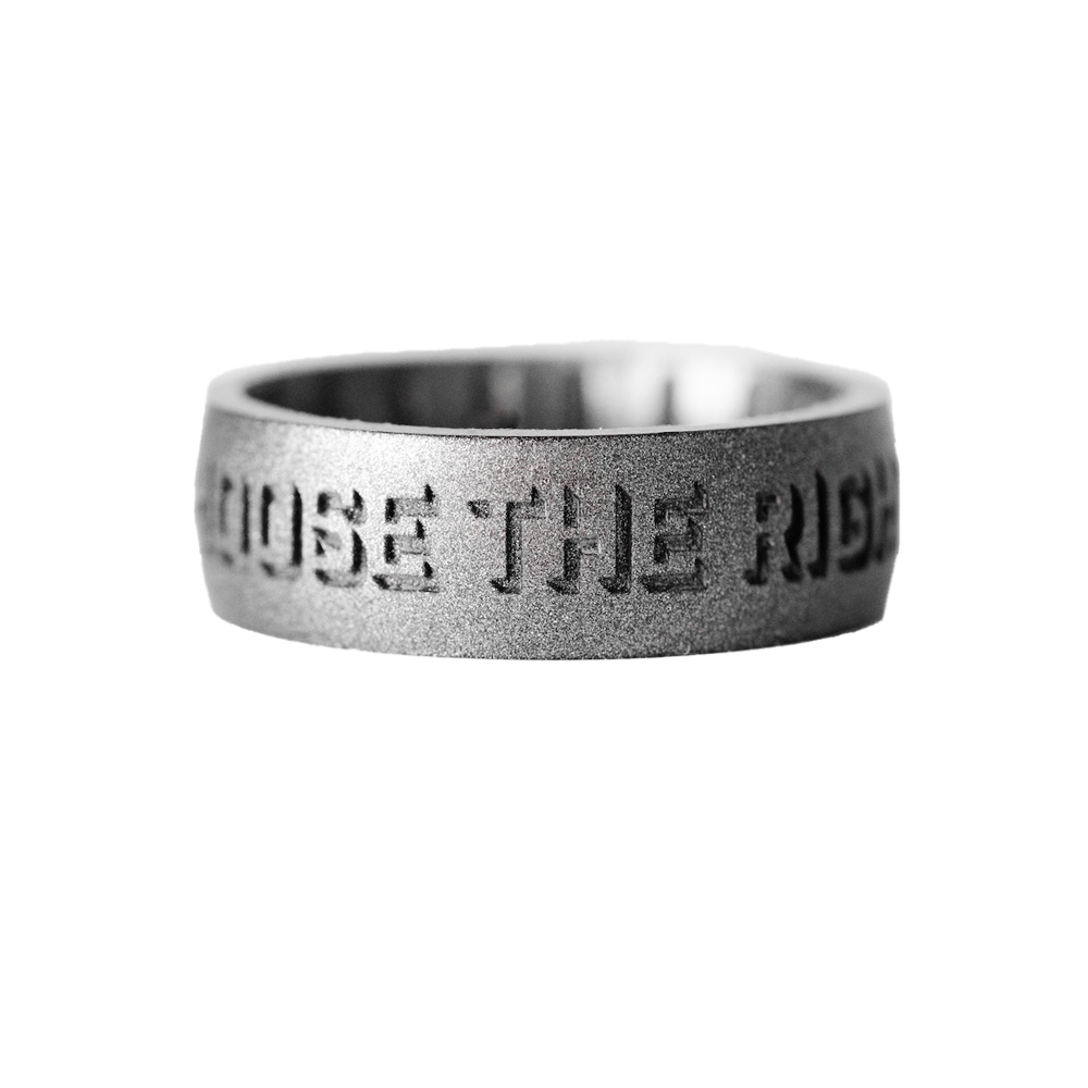 Silicone Classic Platinum CTR Ring