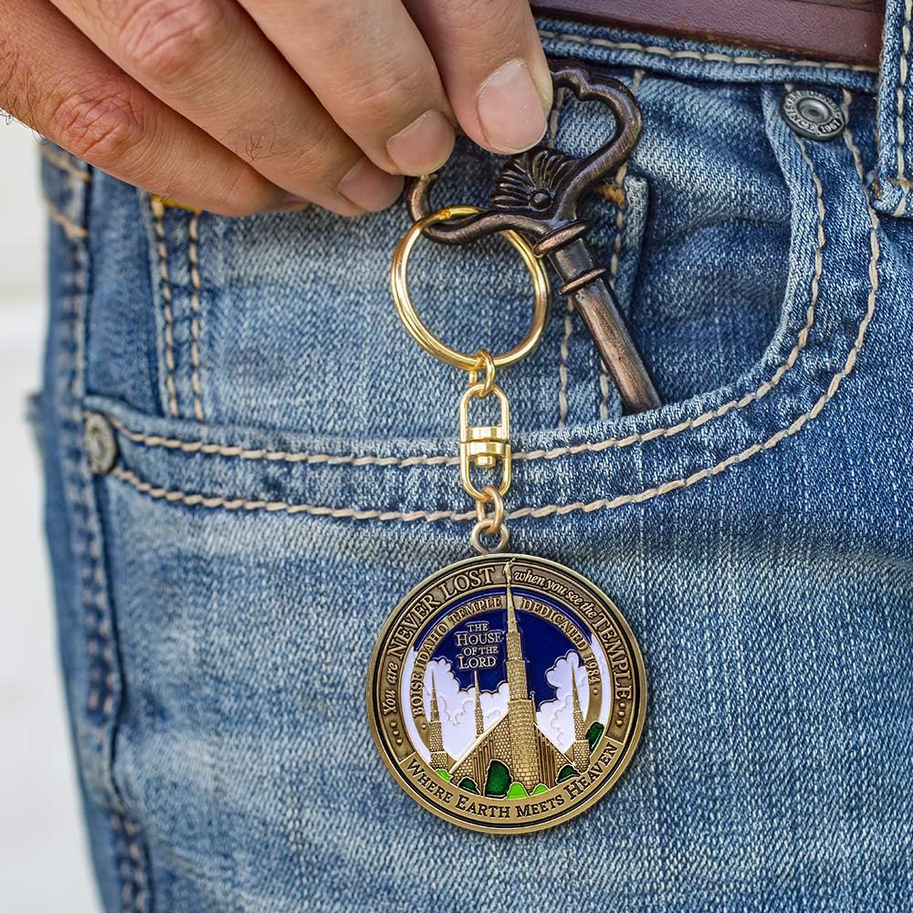 Boise Idaho Temple Keychain, , large image number 4