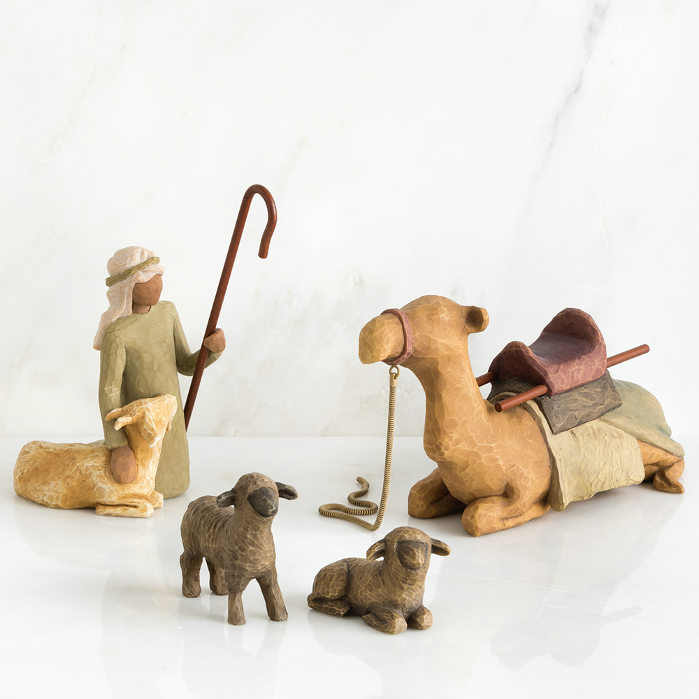 Willow Tree Shepherd Resin Nativity Figurines, , large image number 1