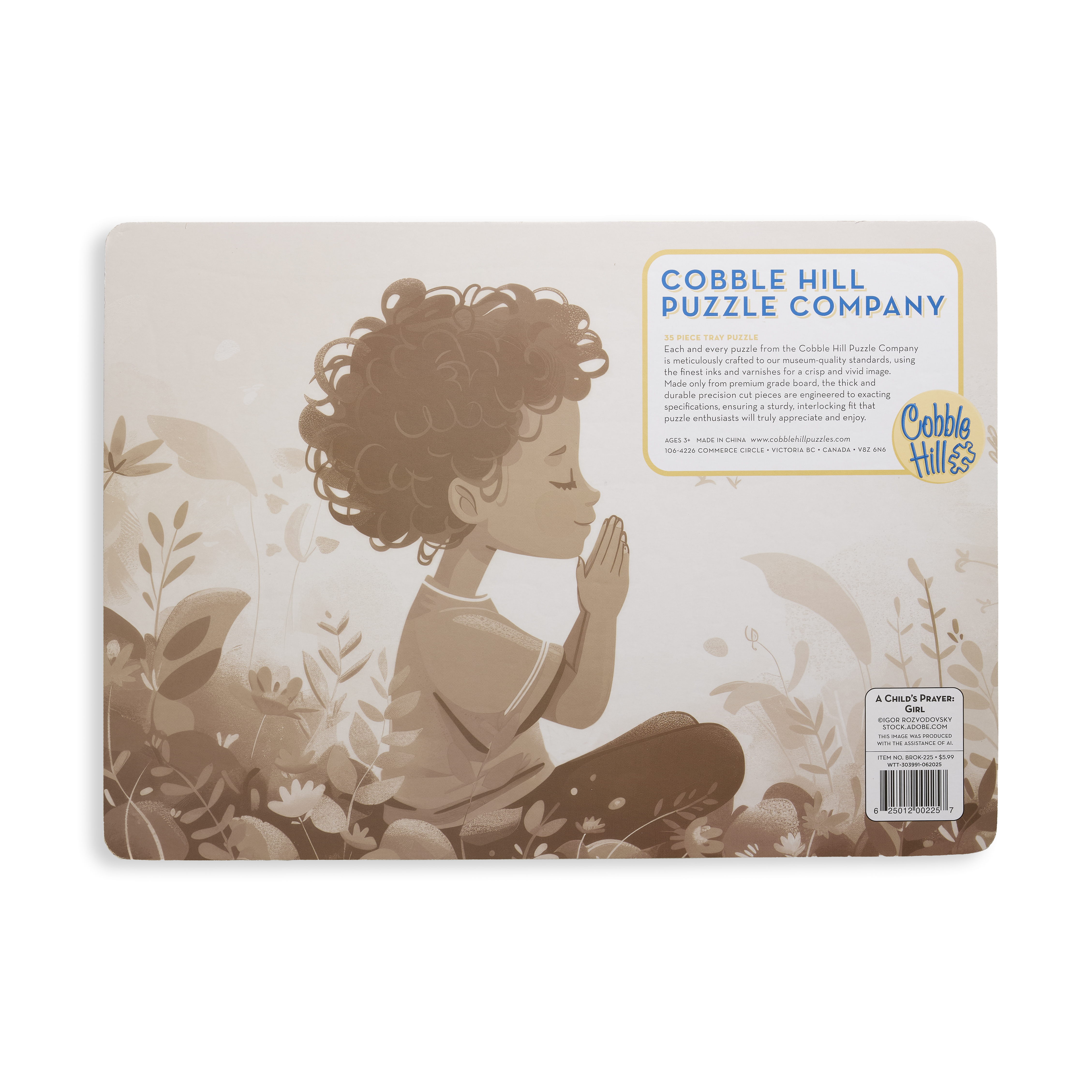 A Child's Prayer Girl 35 Piece Tray Puzzle, , large