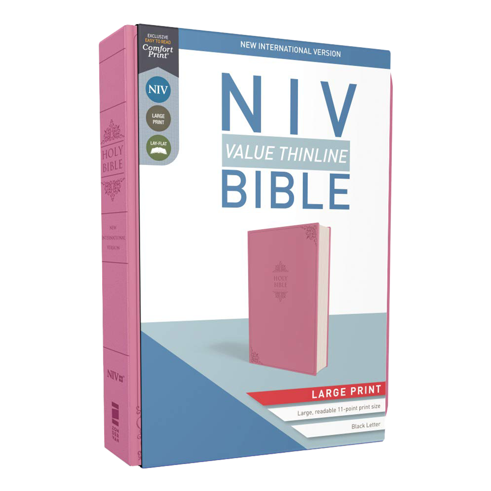 NIV, Value Thinline Holy Bible, Leathersoft, Large Print, , large
