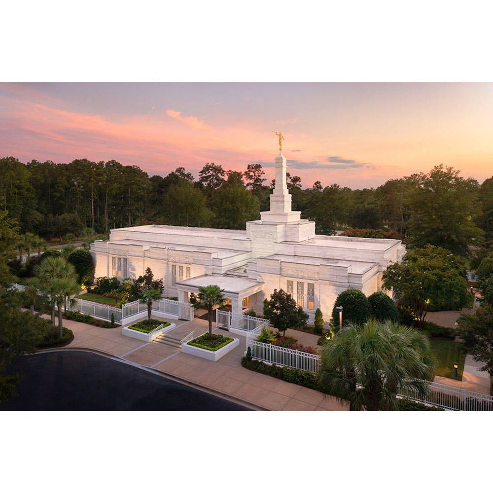 Columbia South Carolina Temple - Heavenly Light Print 