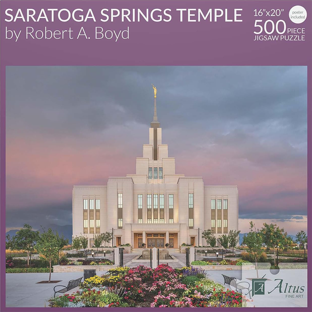 Saratoga Springs Utah Temple 500 Piece Puzzle