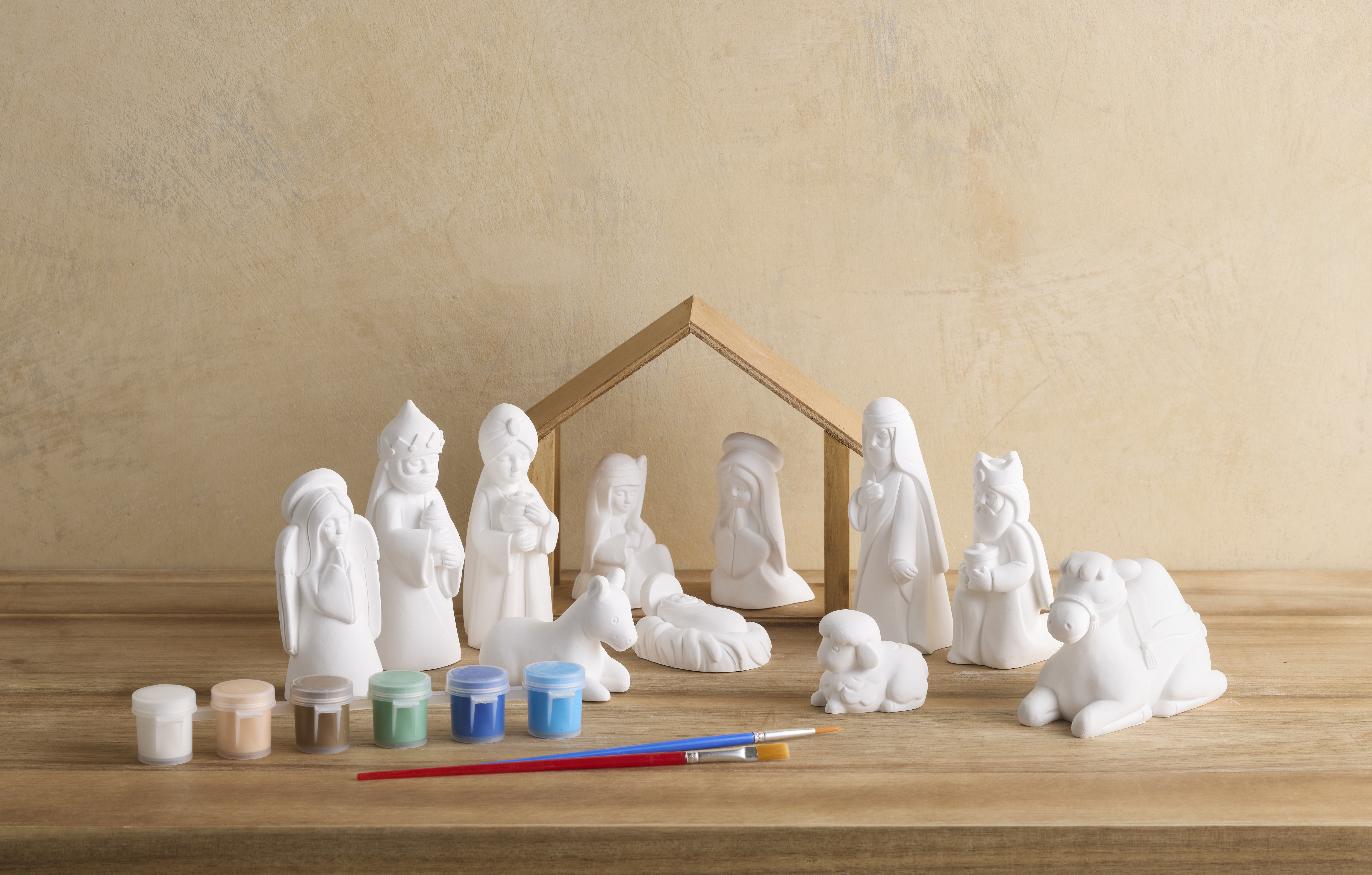 Plaster Paint Set Nativity, , large image number 2