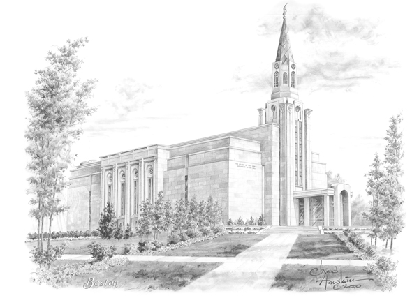 Boston, Massachusetts Temple - 5x7 Print