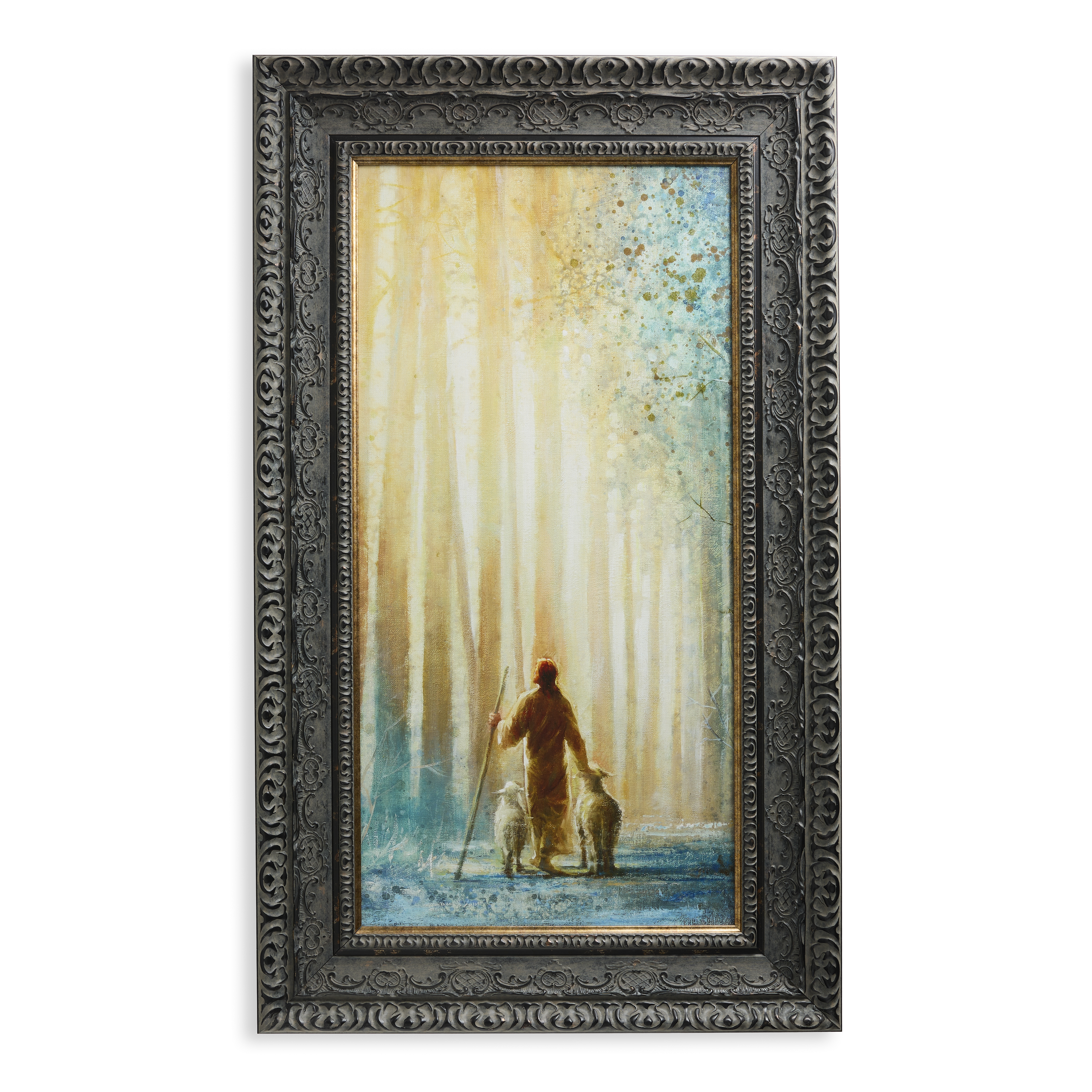 He Leadeth Me (23x38 Framed Art)
