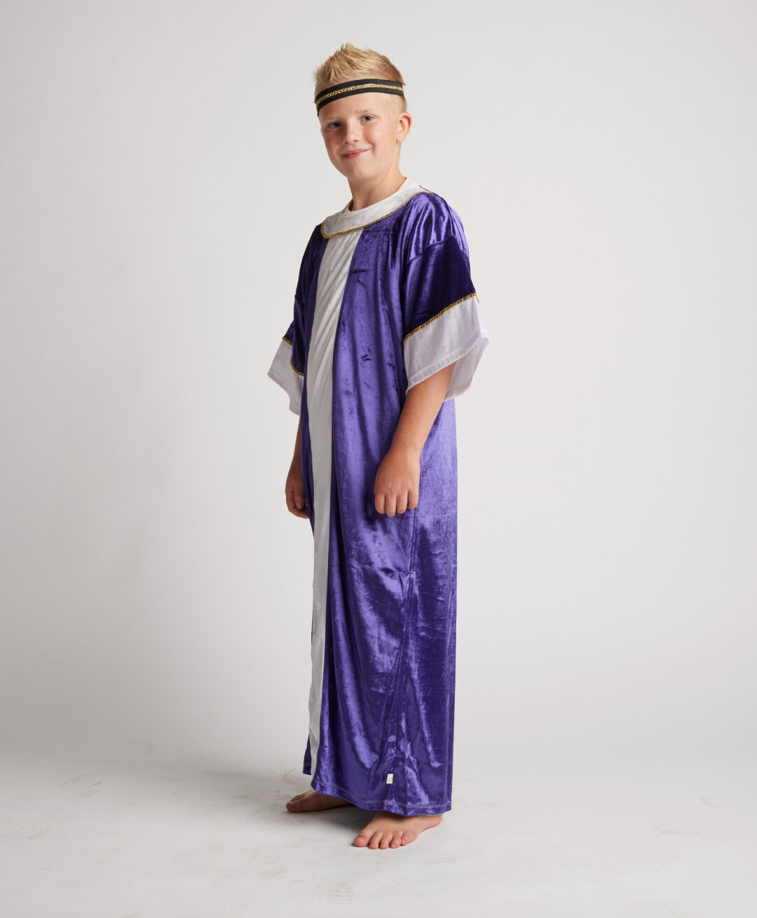 Children's Nativity Purple Wiseman Costume, , large