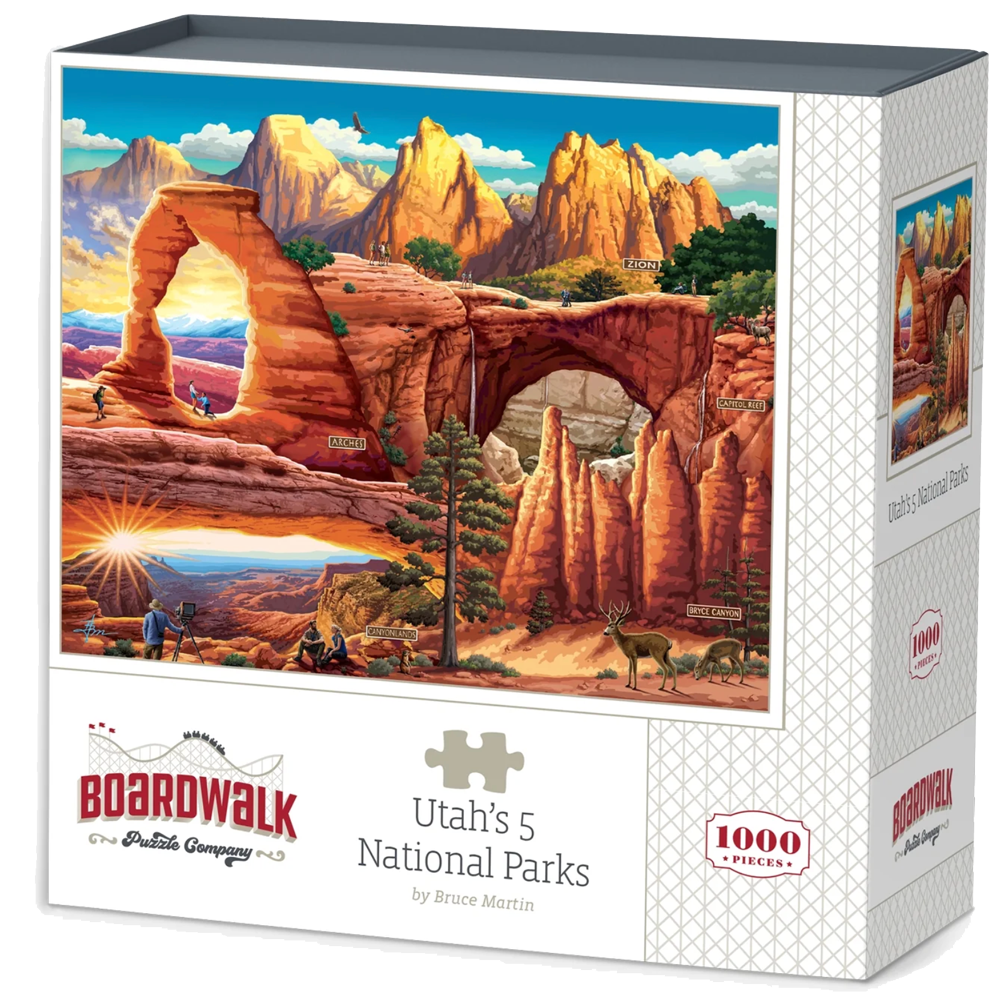 Utah's 5 National Parks 1000 Piece Puzzle