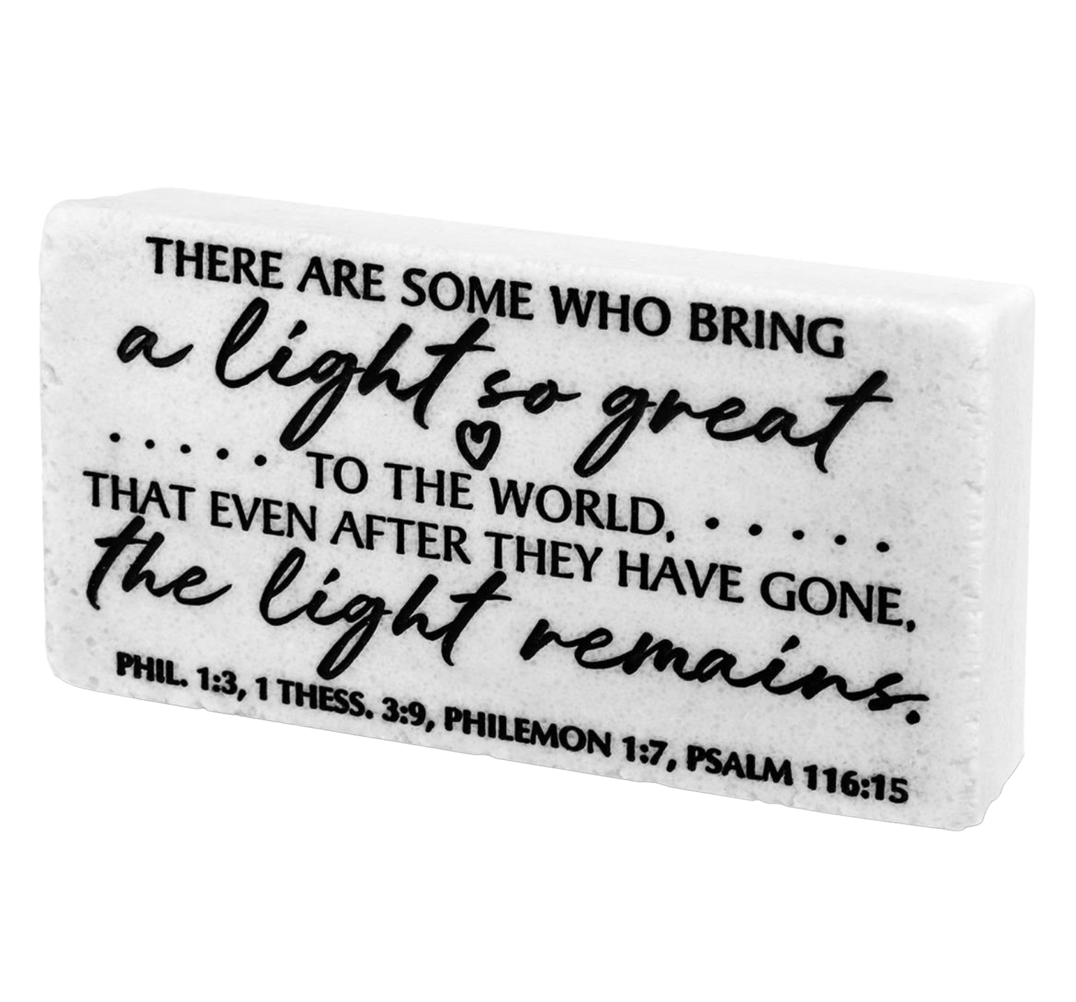 Light So Great (4x2 Stone Plaque)