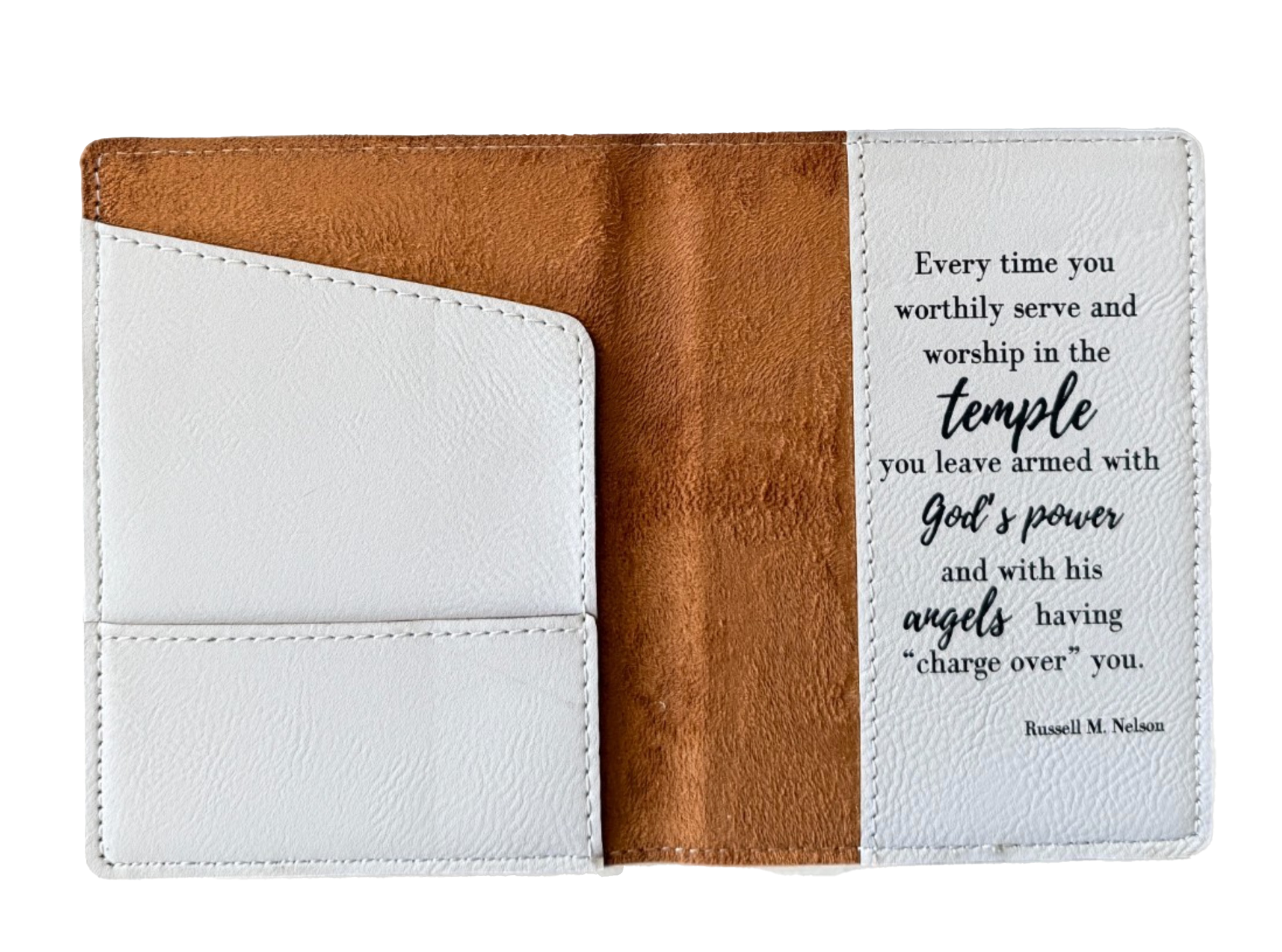 Salt Lake Temple Leather Recommend Holder, , large