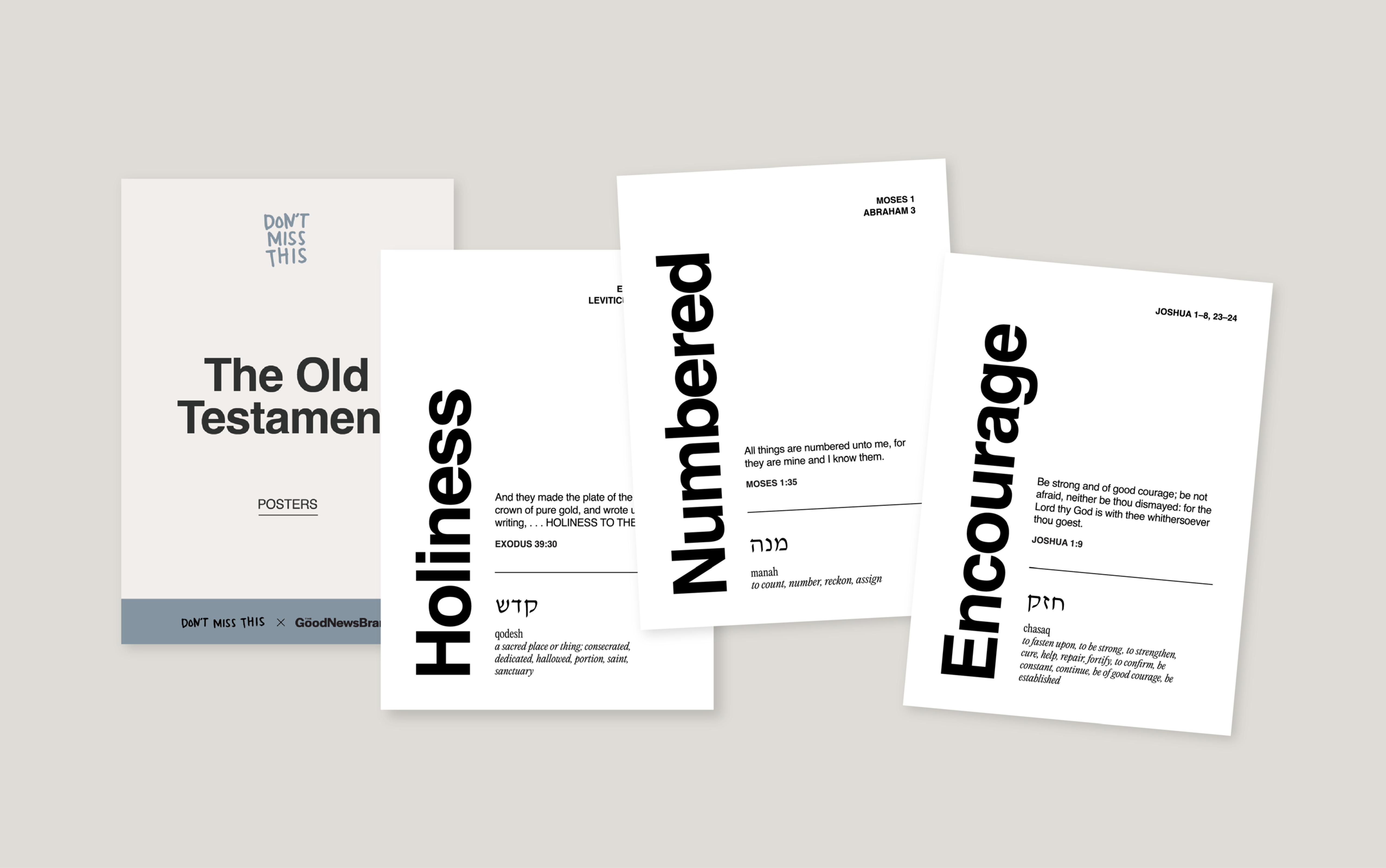Don't Miss This 2026 Old Testament Poster Set with Stand, , large