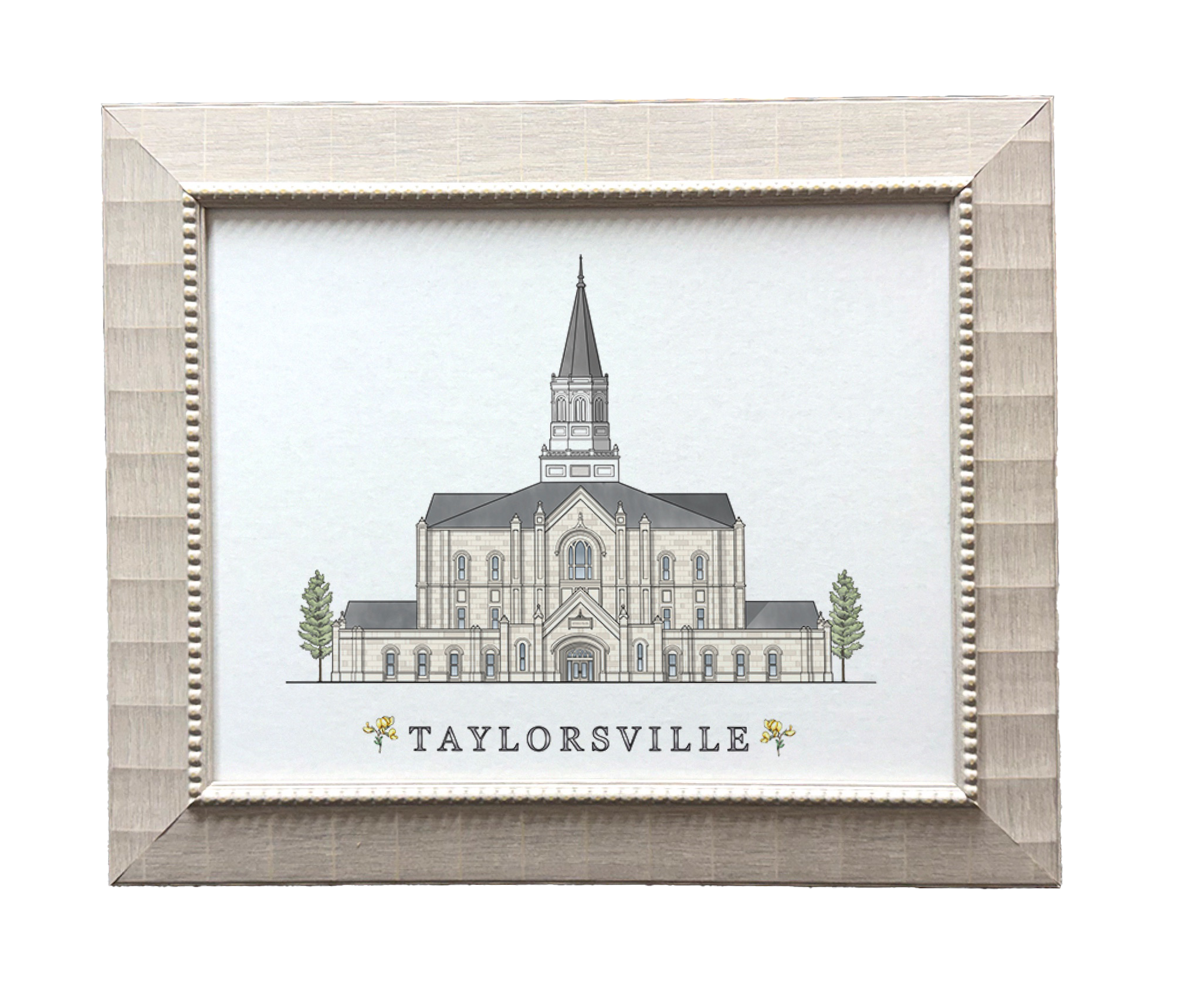 Taylorsville Utah Temple (15x18 Framed Paper Print)
