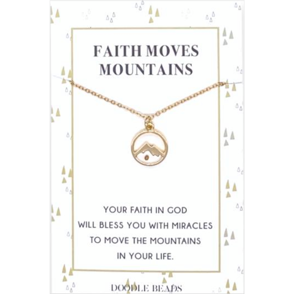 Faith Moves Mountains Mustard See Necklace, , large