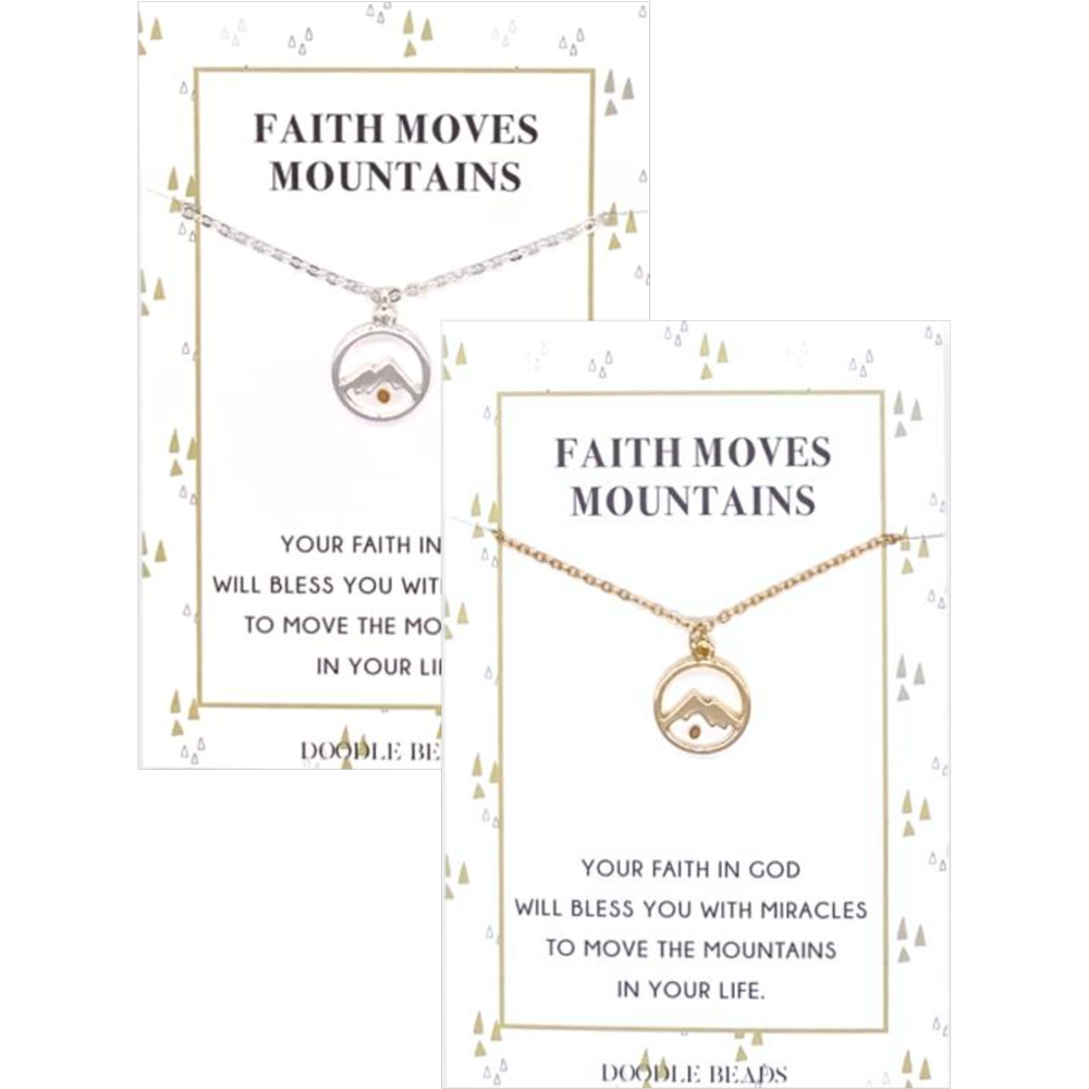 Faith Moves Mountains Mustard See Necklace