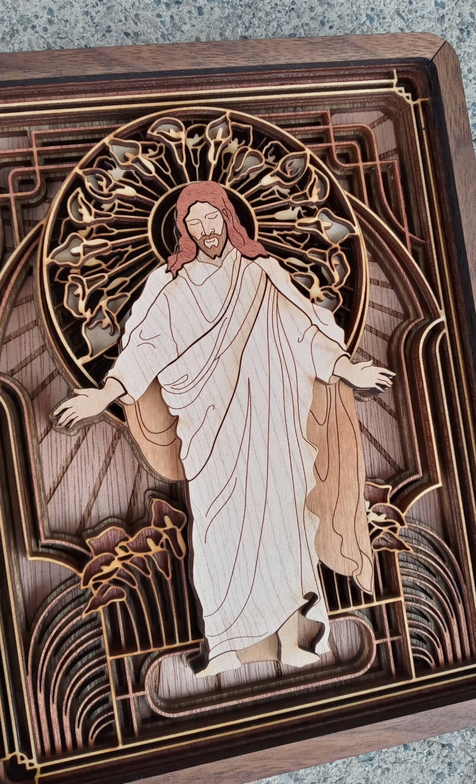 Christ: Consider the Lilies Layered Wood Plaque, , large image number 5
