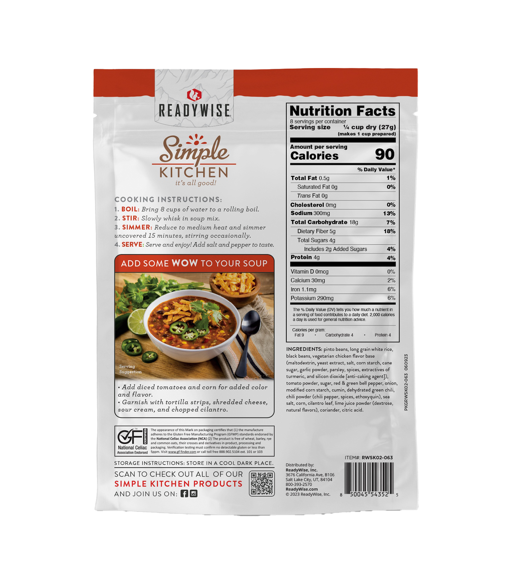 Simple Kitchen Tortilla Soup Mix Single Pouch, , large image number 2