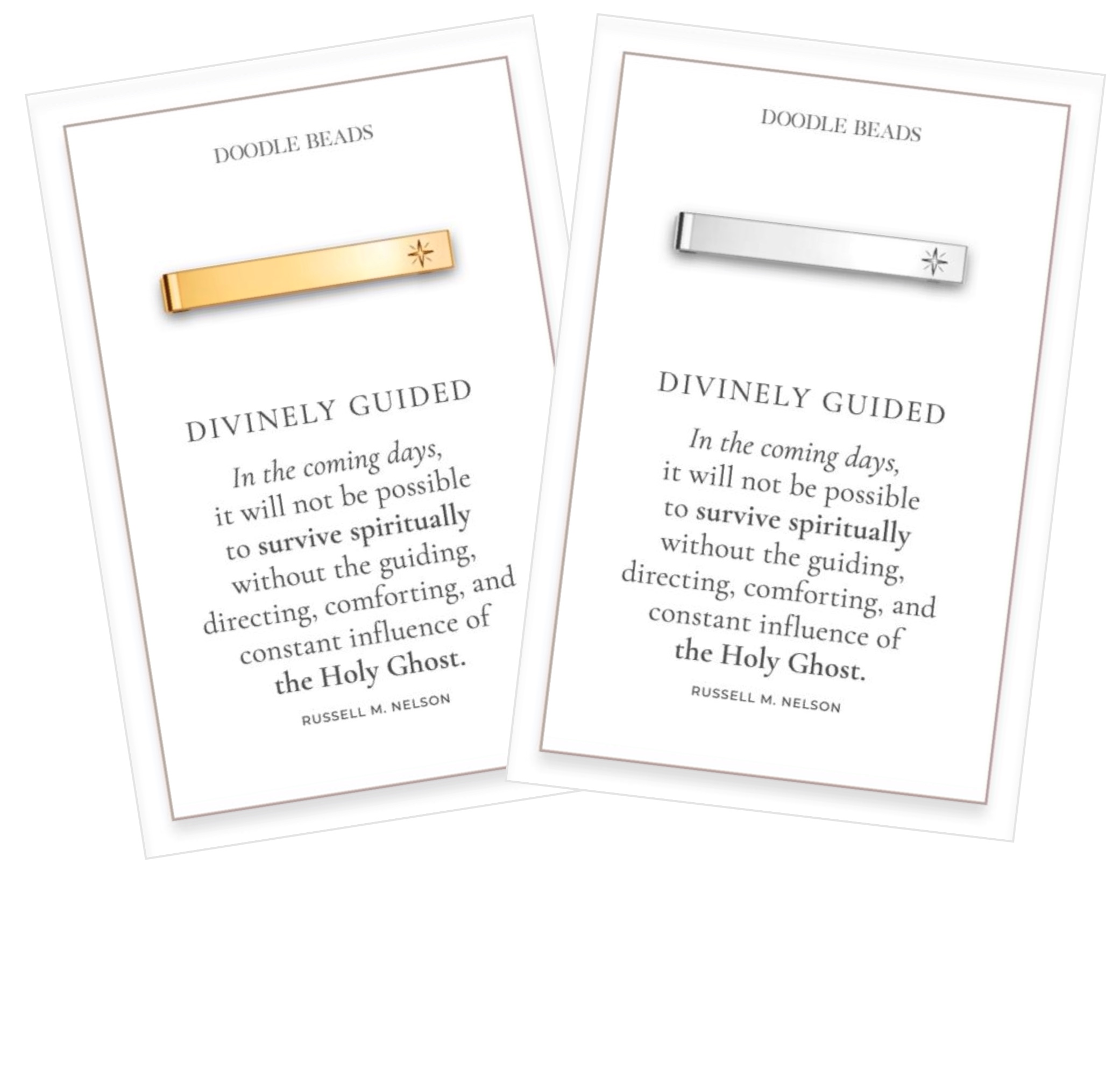Divinely Guided Compass Tie Bar