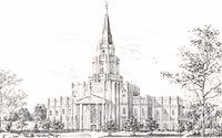 Houston Temple Recommend Holder Black & White, , large
