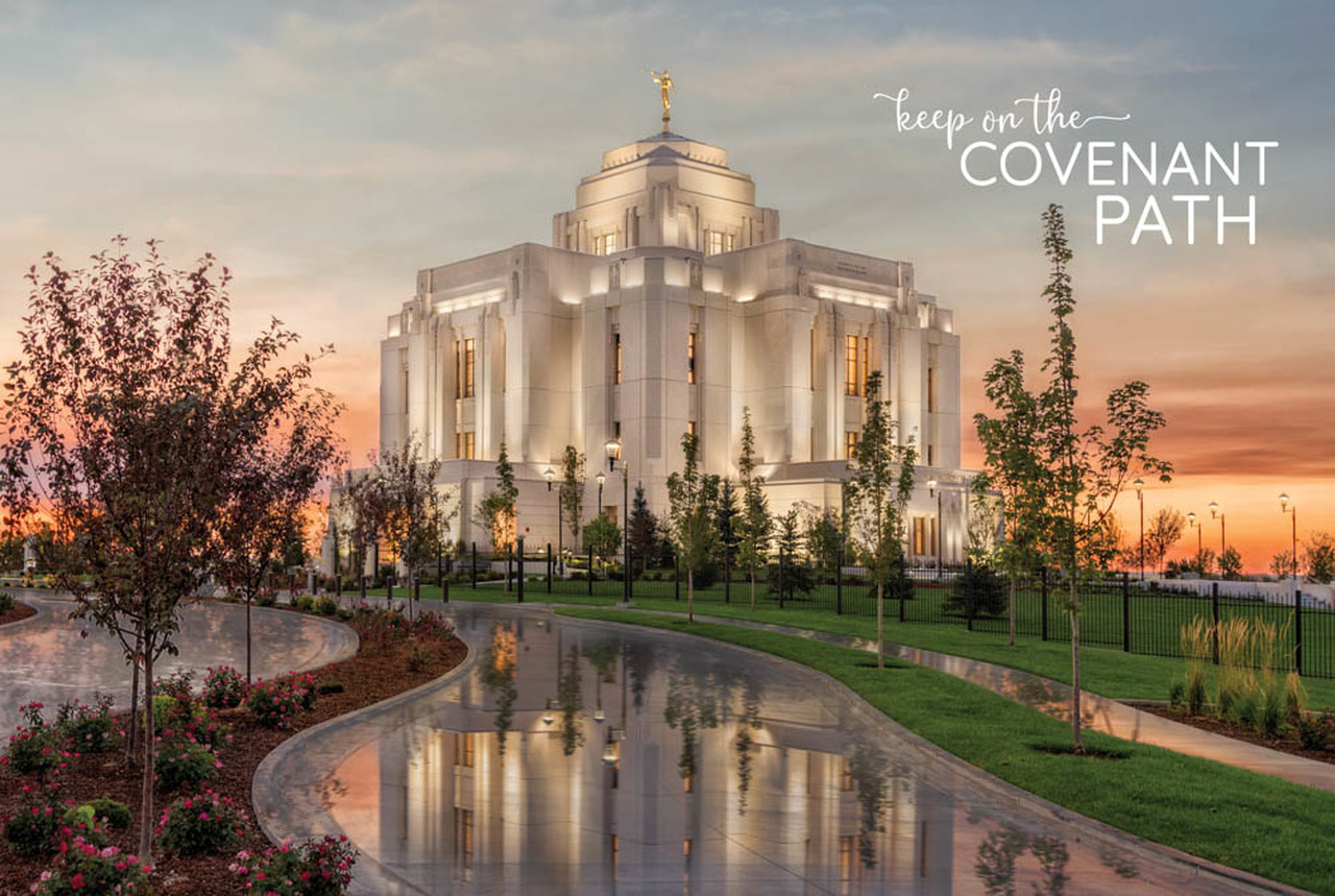 Meridian Idaho Temple Repositionable Poster