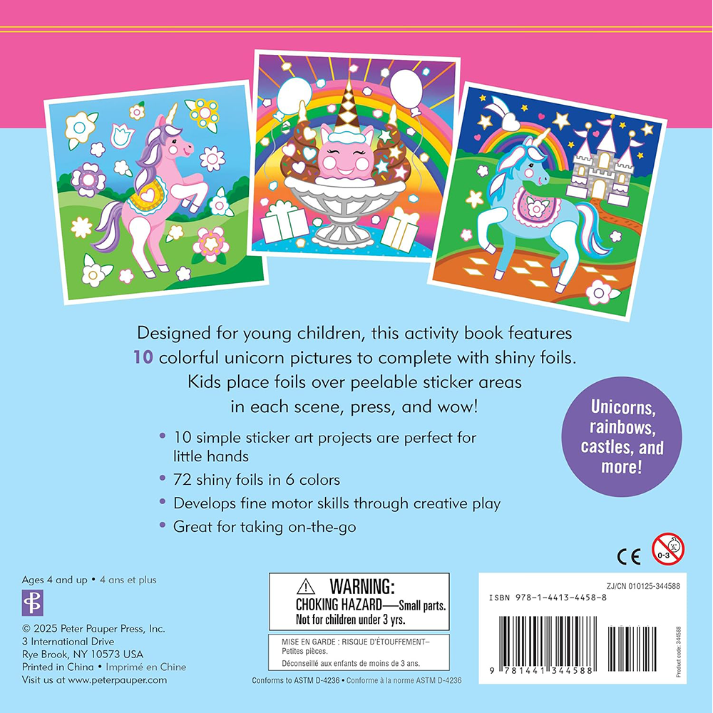 Color-By-Foil Sticker Book Unicorns, , large image number 11