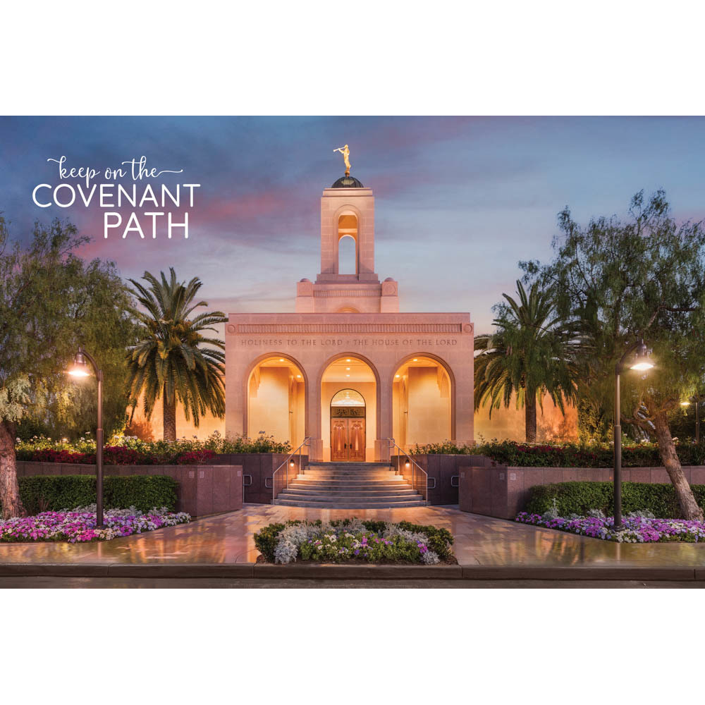 Newport Beach California Temple Repositionable Poster