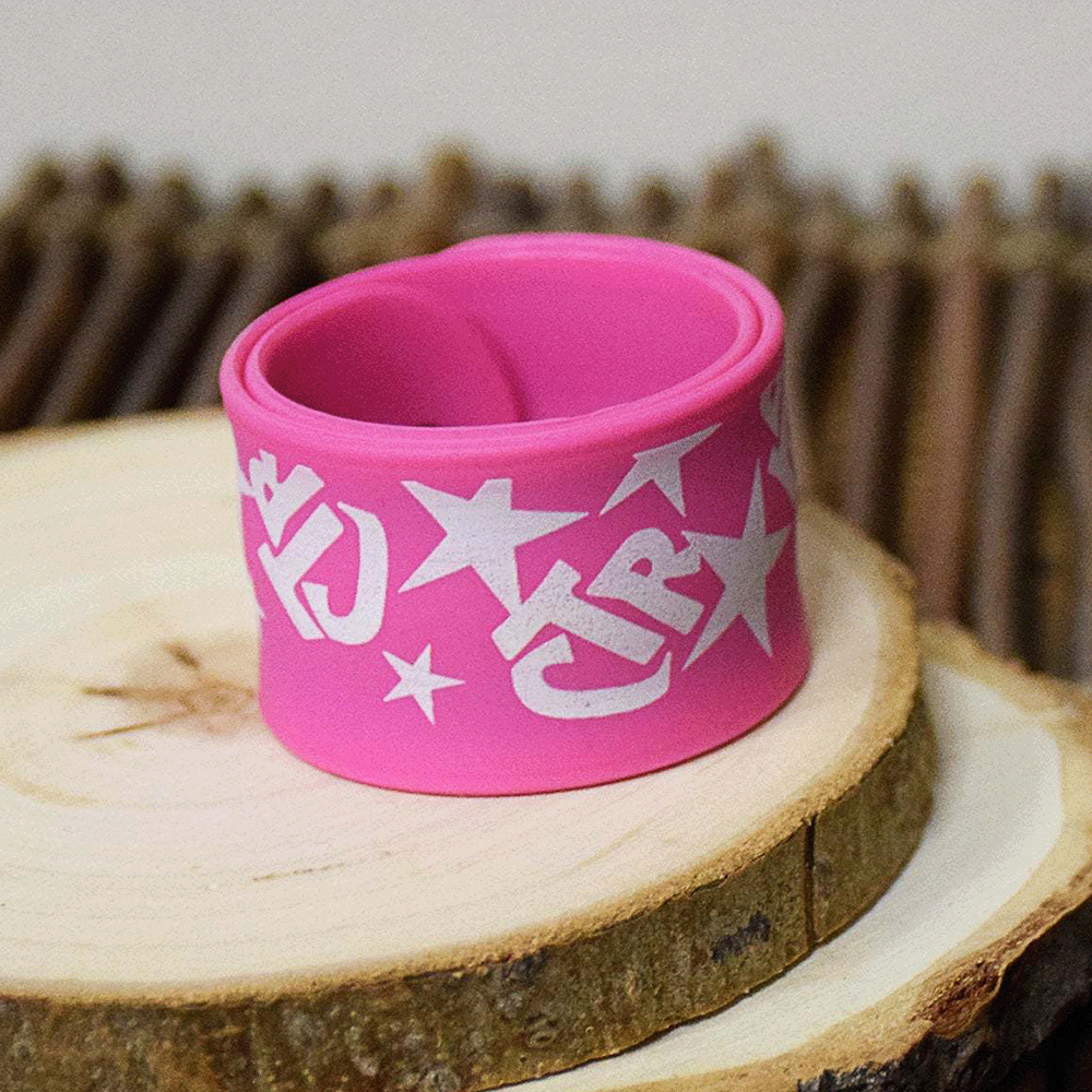 Pink Stars CTR Slap Bracelet, , large