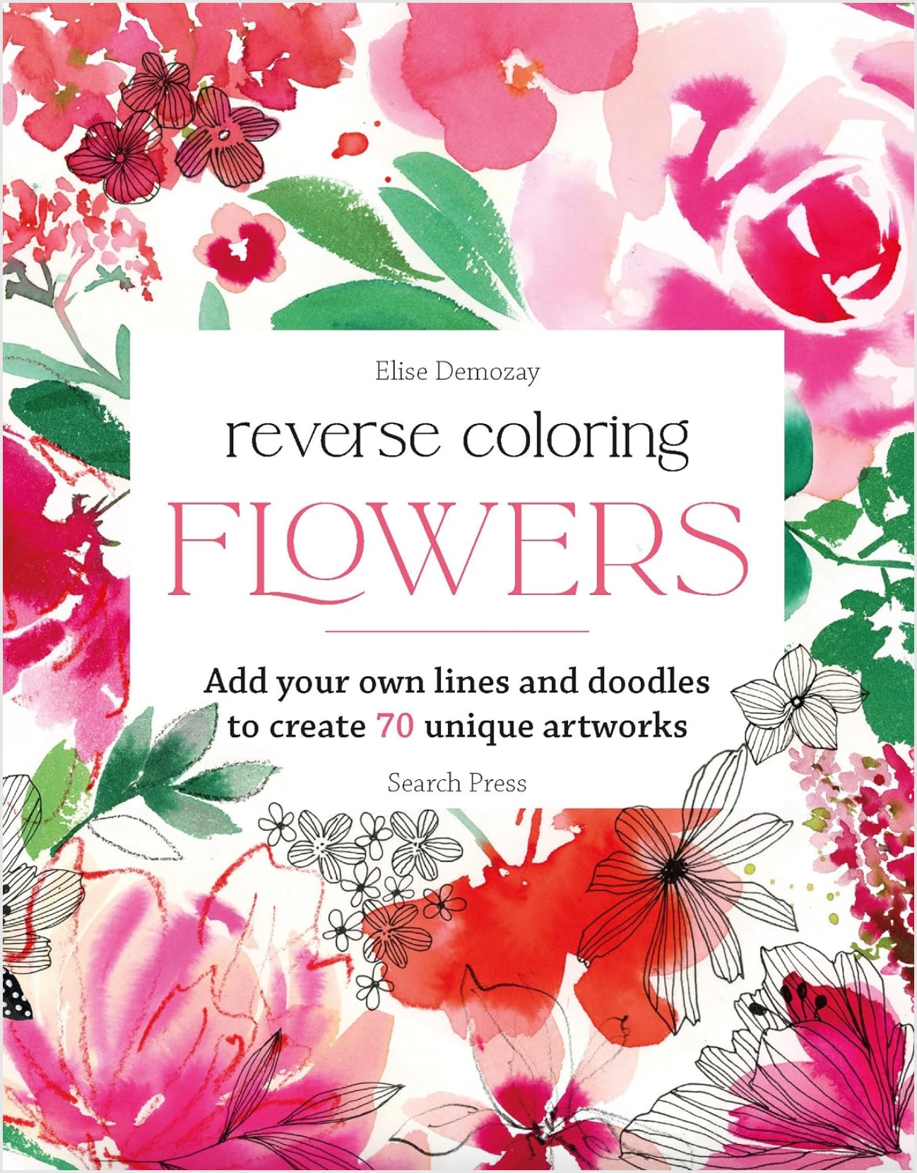 Reverse Coloring: Flowers, , large image number 0