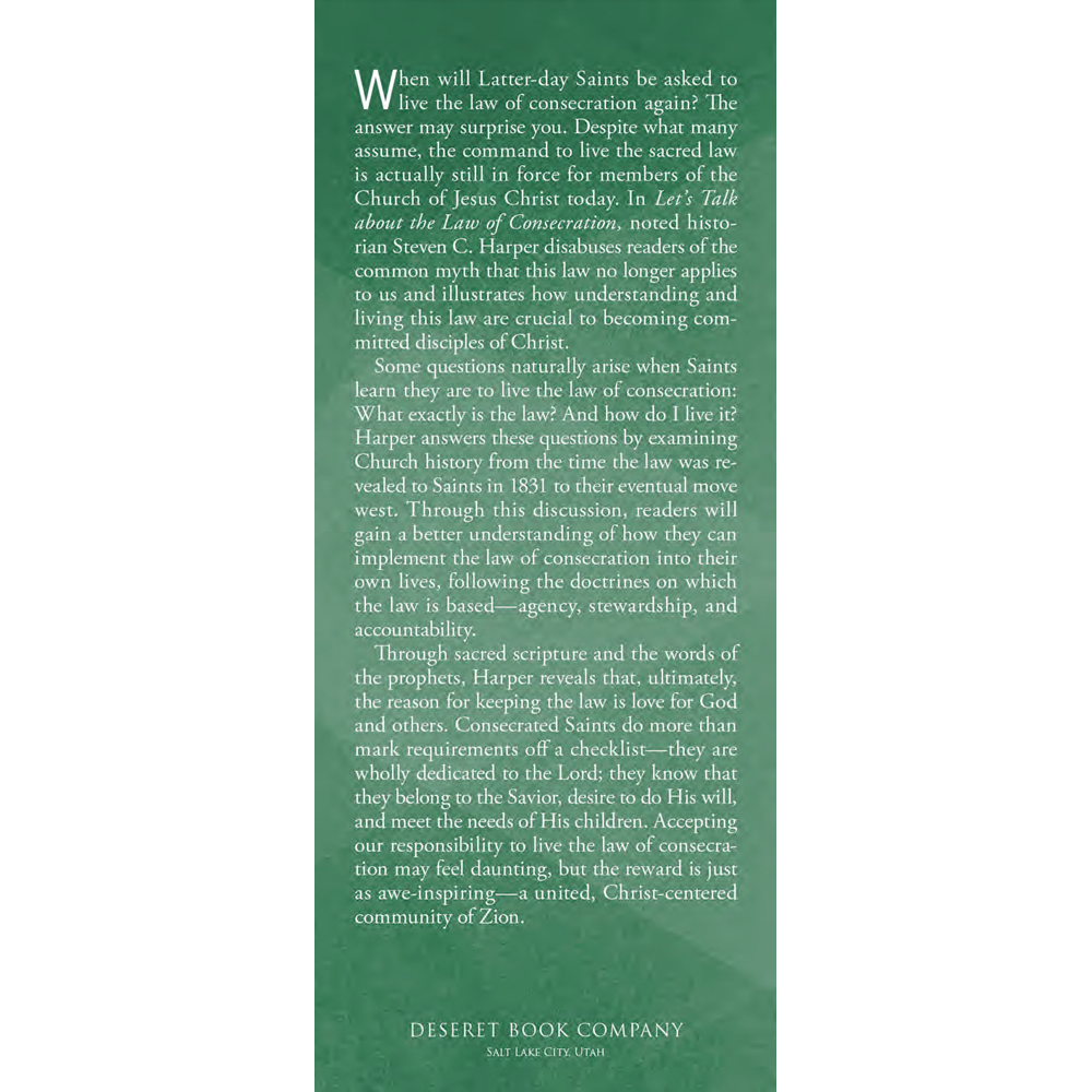Let's Talk about the Law of Consecration, , large image number 1