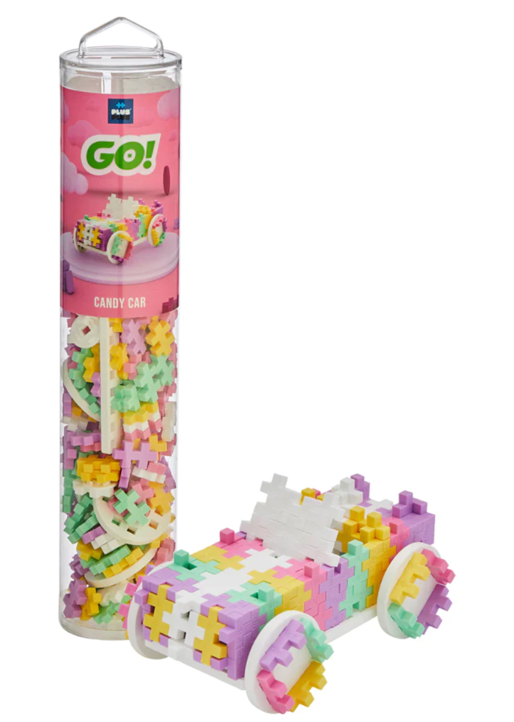 Plus Plus Candy Color Cars Tube