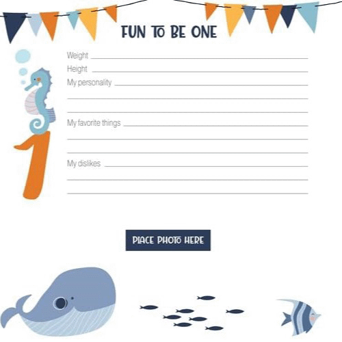Birth to Baptism Blue Nautical Baby Book, , large image number 1
