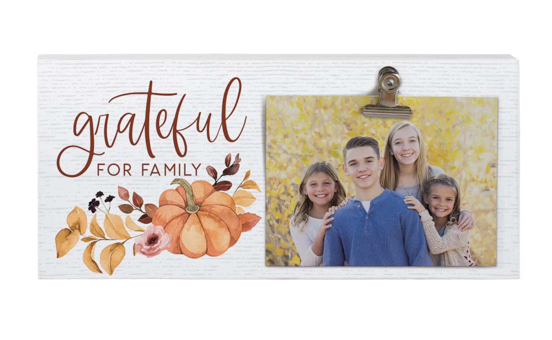 Grateful for Family (12x5 Clip Frame), , large image number 0