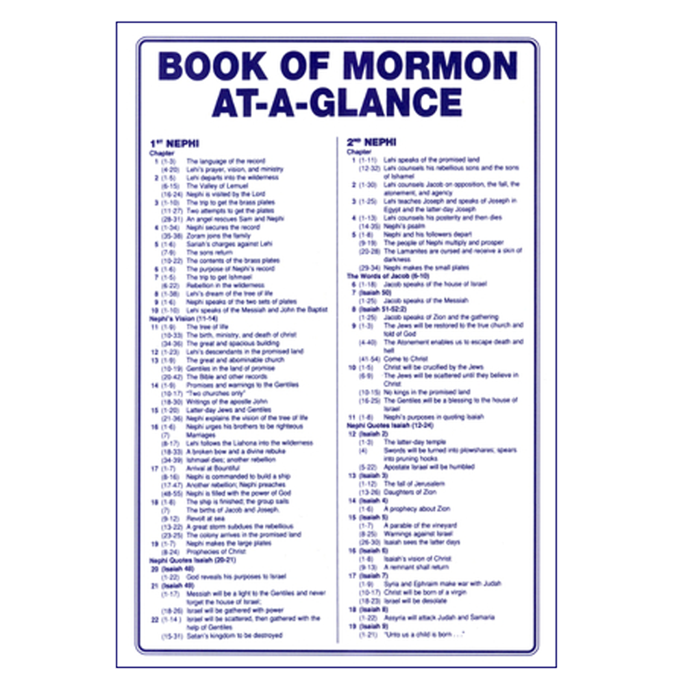 At A Glance Book of Mormon