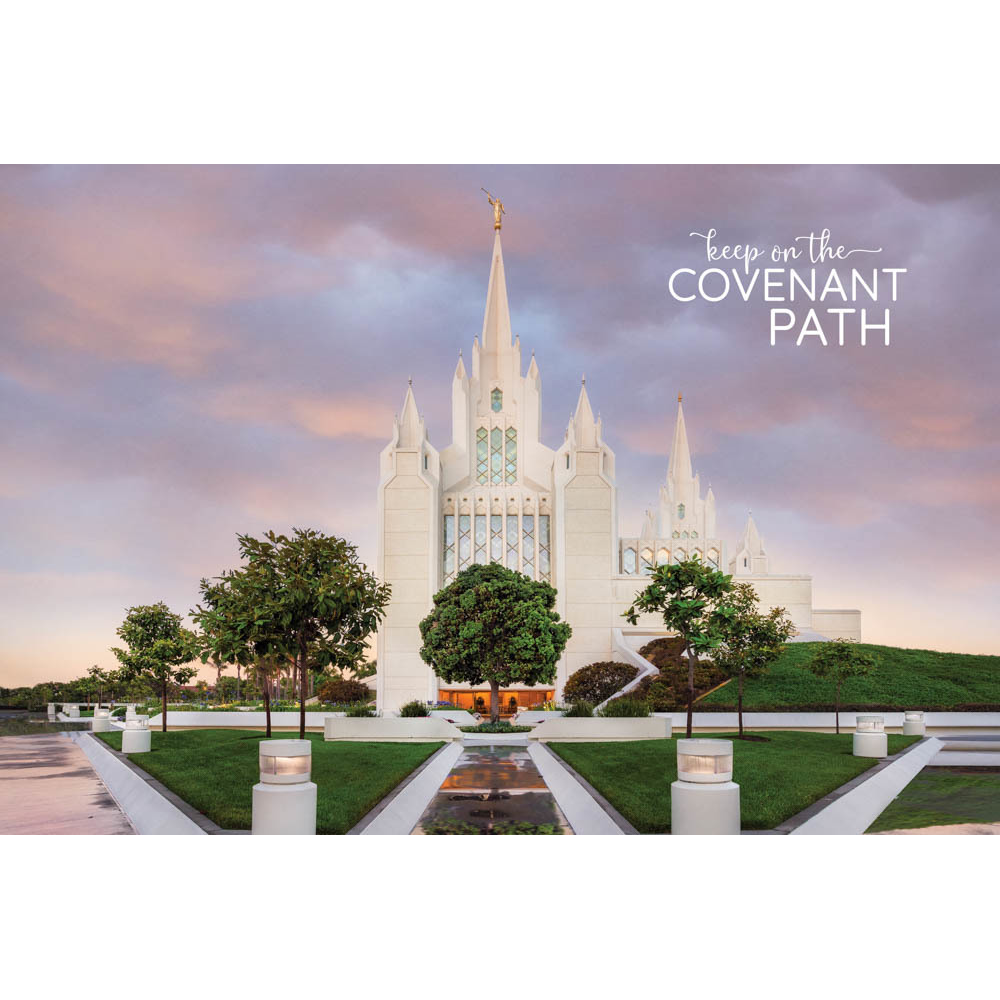 San Diego California Temple Repositionable Poster
