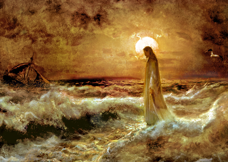 Christ Walking on Water 5x7 Print, , large image number 0