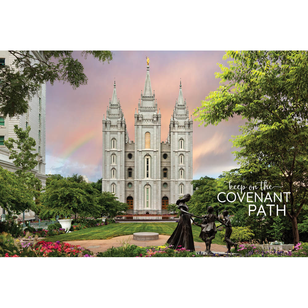 Salt Lake Temple Spring Repositionable Poster