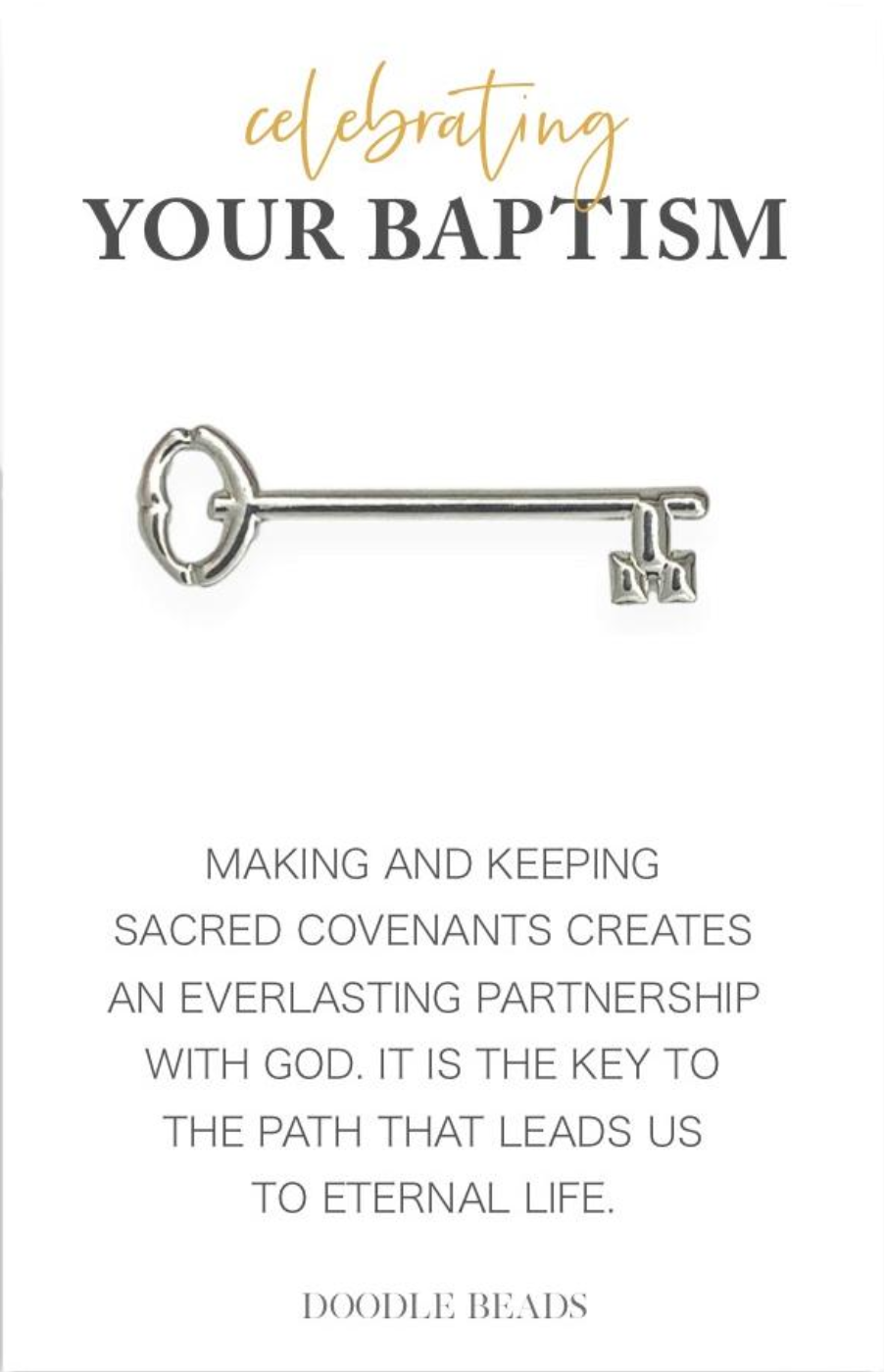 Celebrating Your Baptism Key Tie Bar