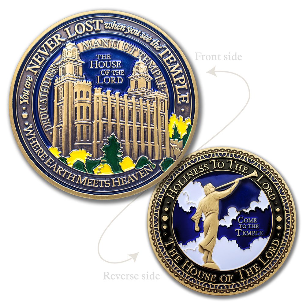 Manti Utah Temple Medallion Coin, , large image number 3