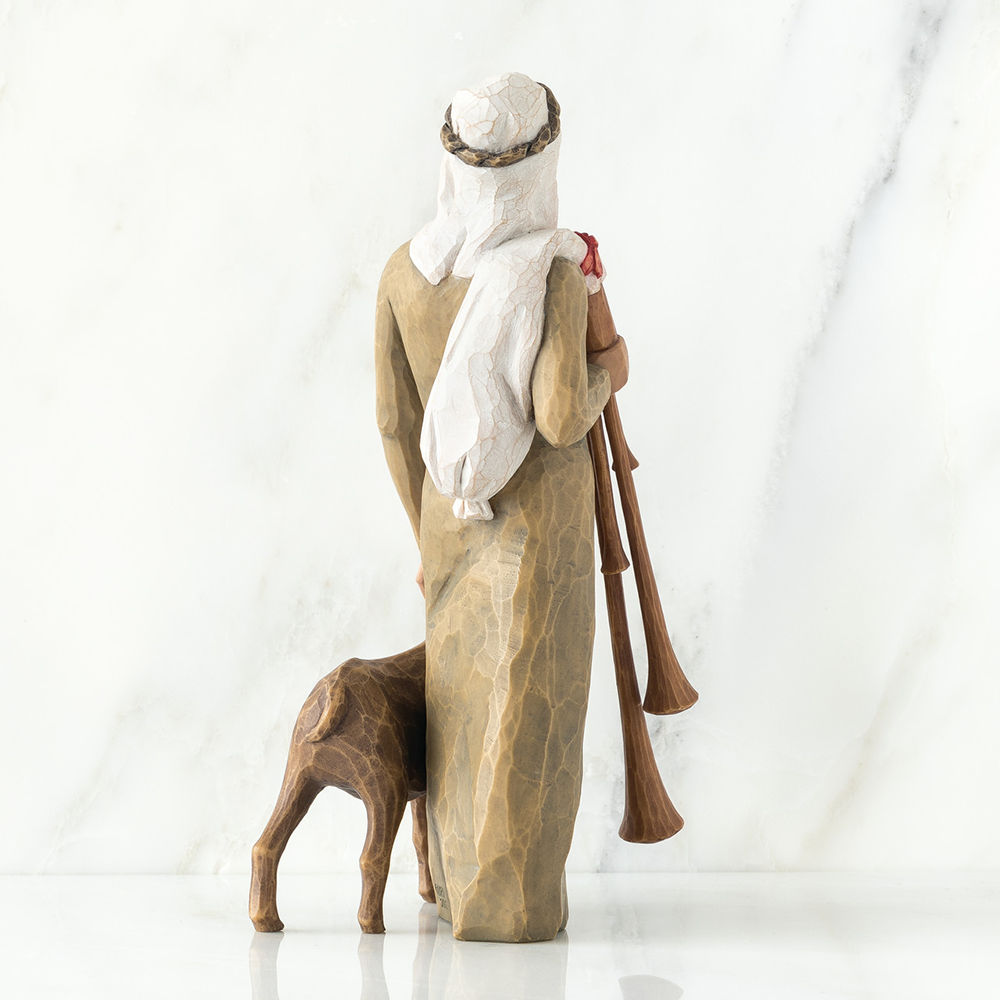 Willow Tree Zampognaro Shepherd Resin Nativity Figurine, , large image number 2